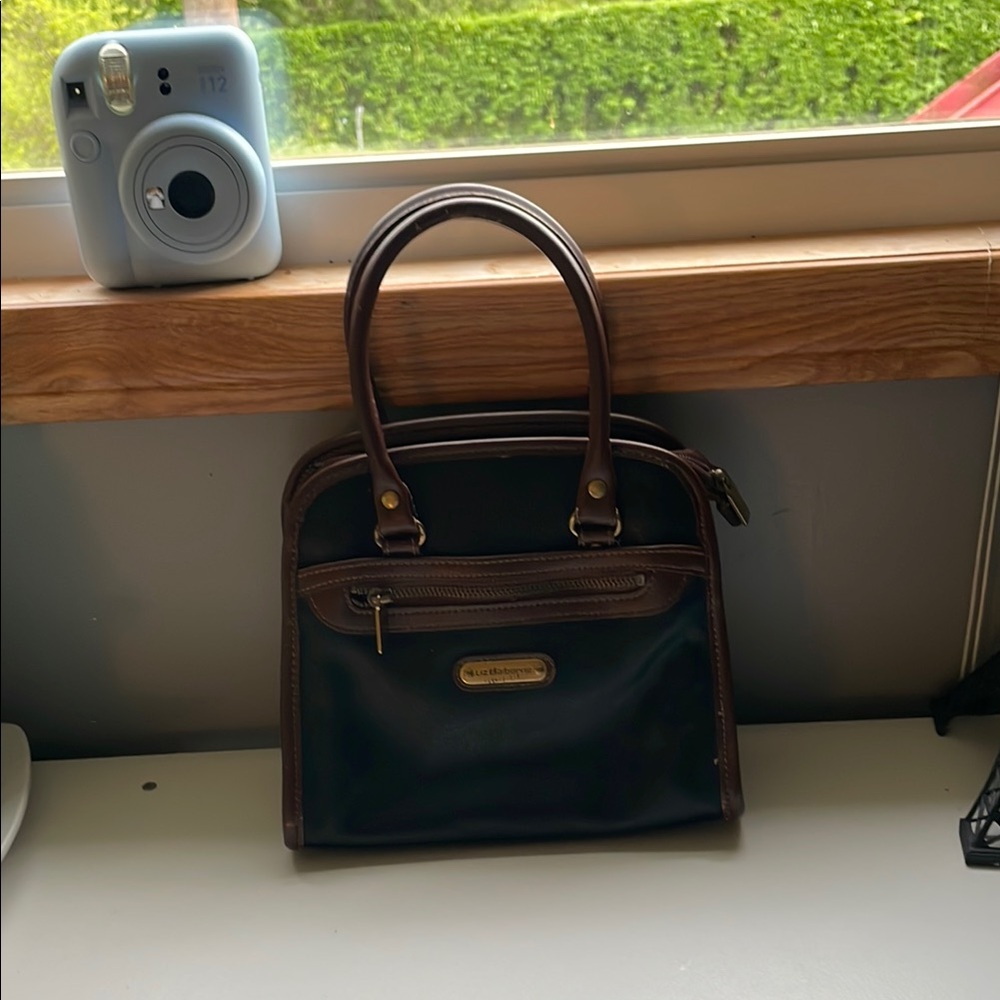 Liz Claiborne Black and Brown Briefcase